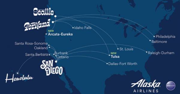 Alaska Airlines Charts New Course: 13 Routes Expand Reach Across California & Pacific Paradise